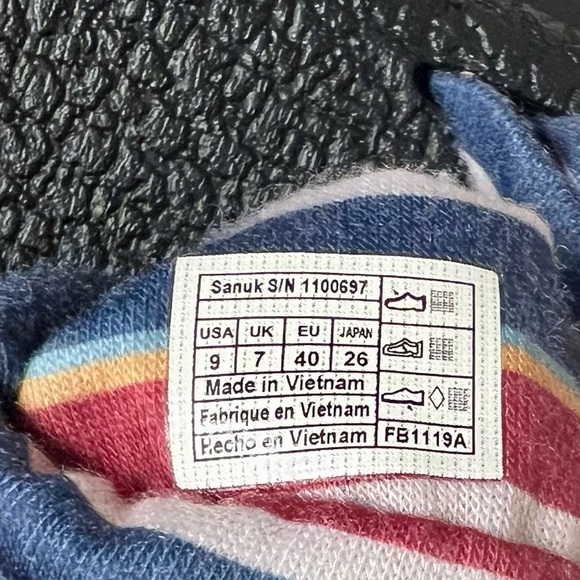 Sanuk Yoga Sling 2 boho beach resort summer sandals women’s size 9 stripes - Picture 9 of 13